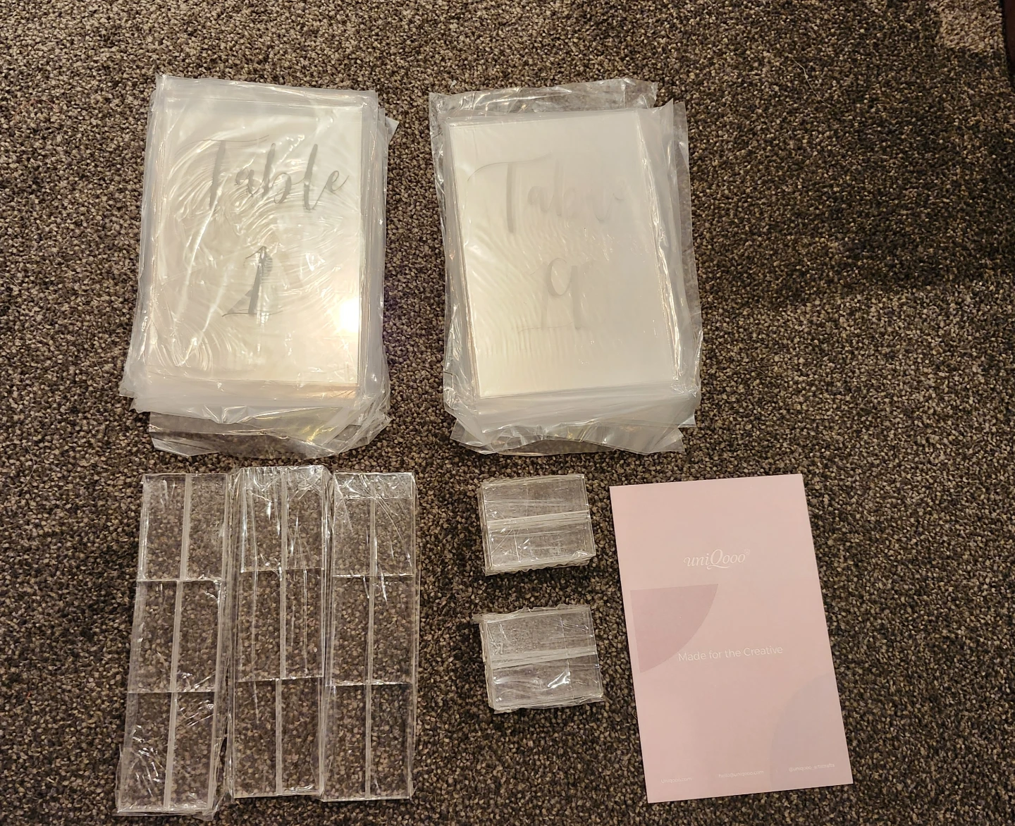 Acrylic Table Numbers 1-15 - photo 3