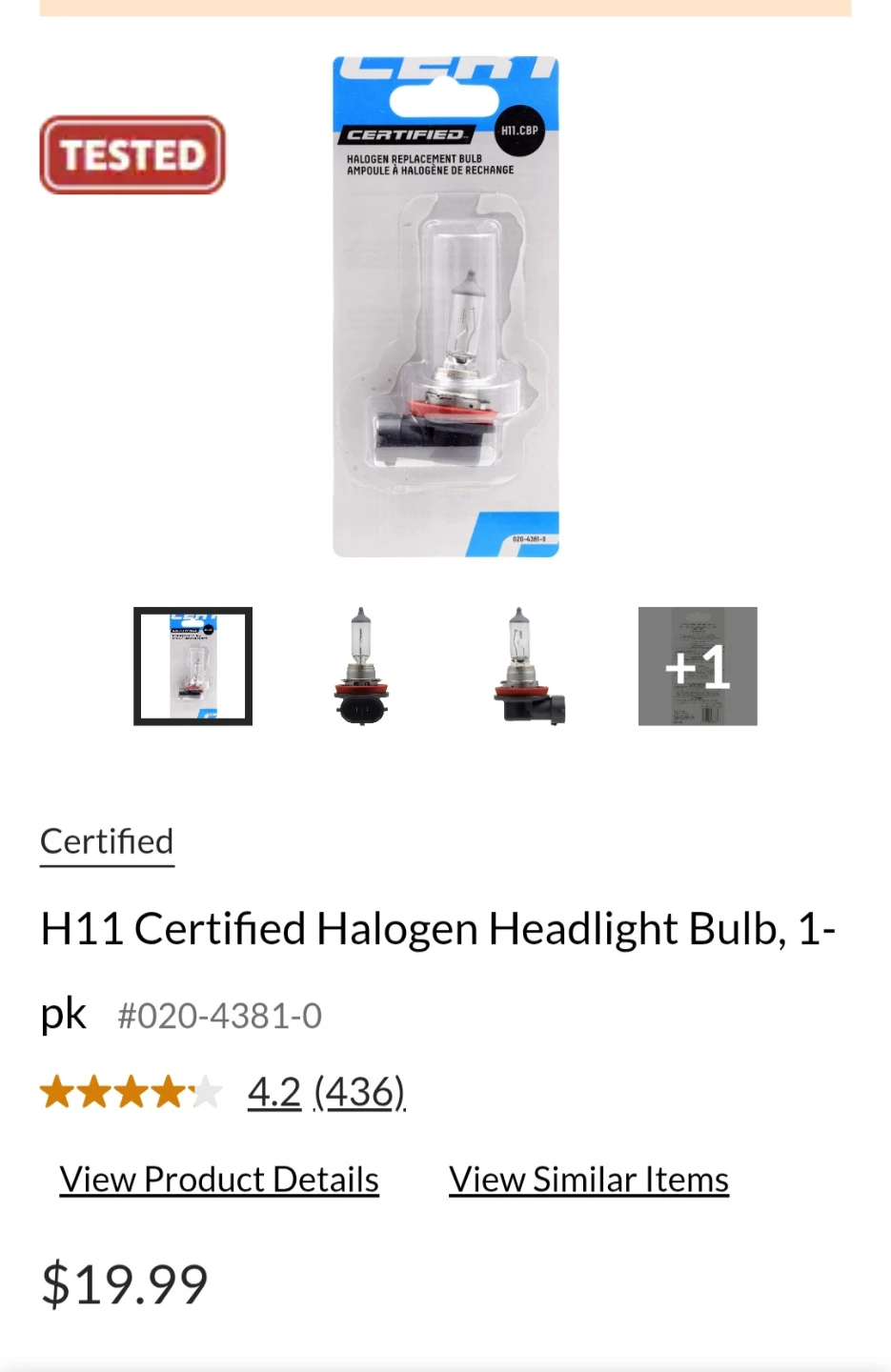 ​🚗 Certified H11 Halogen Replacement Bulb – Brand New! 🚗 - photo 4