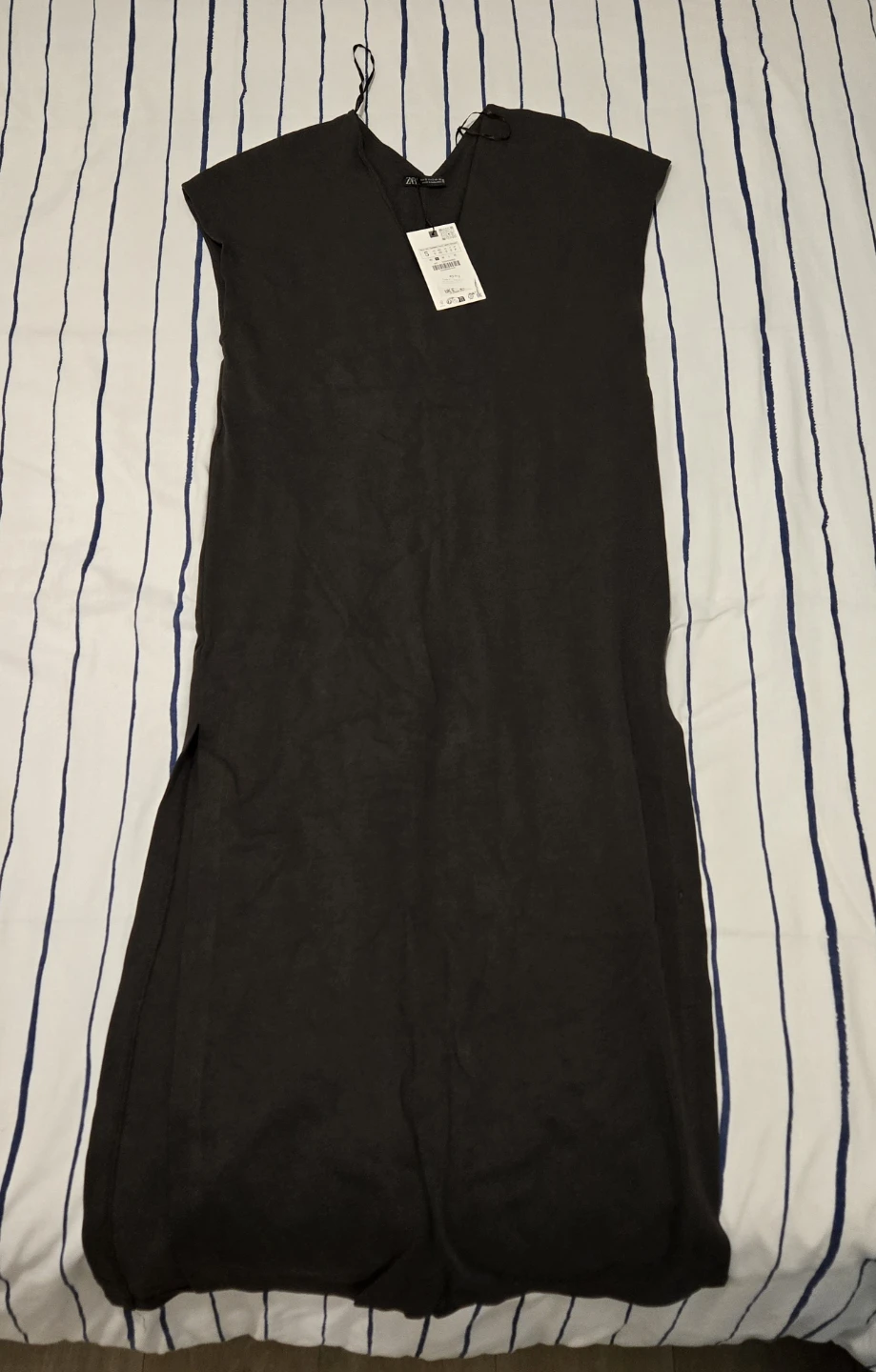 Zara Black Maxi Dress with Slits