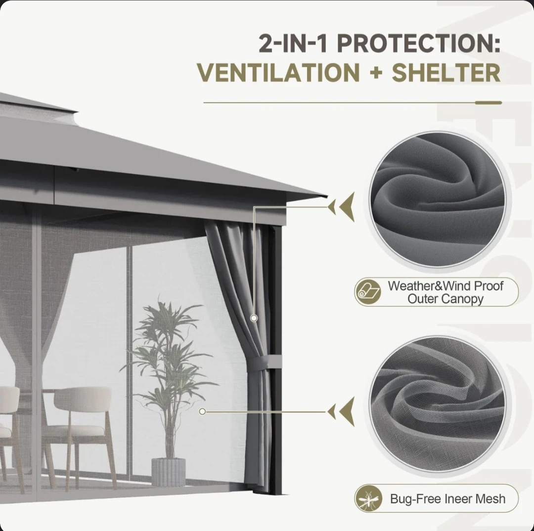 10x13 FT Patio Gazebo - photo 3