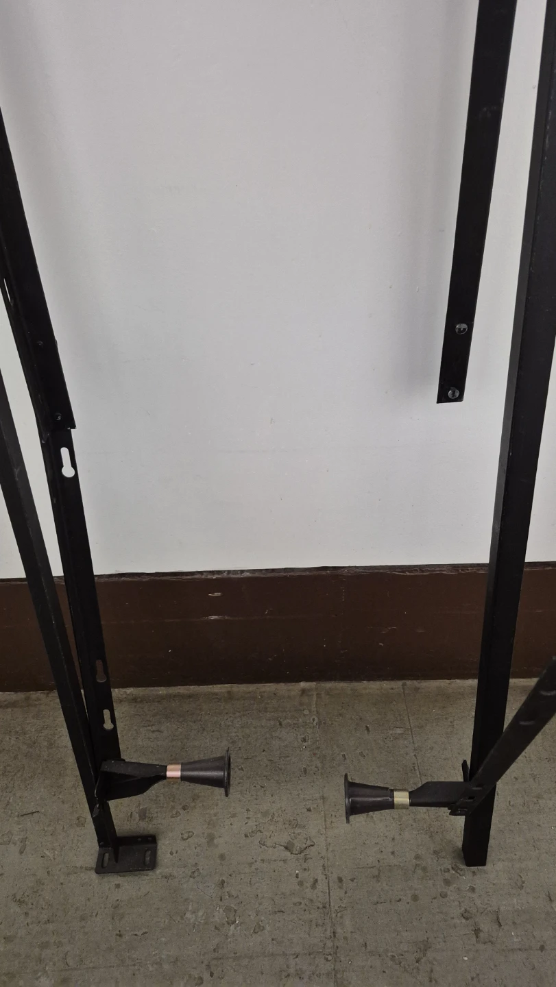 Adjustable metal bed frame