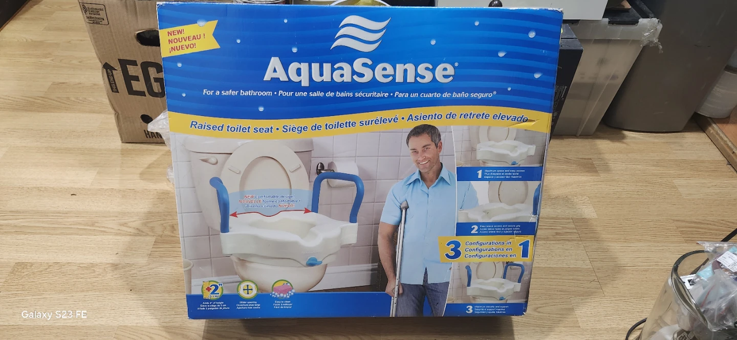 AquaSense Raised Toilet Seat - photo 2