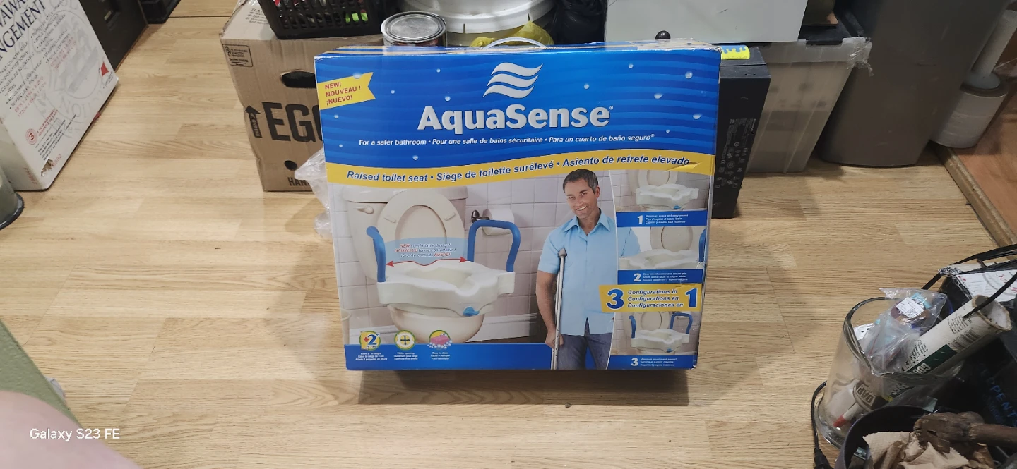 AquaSense Raised Toilet Seat - photo 3