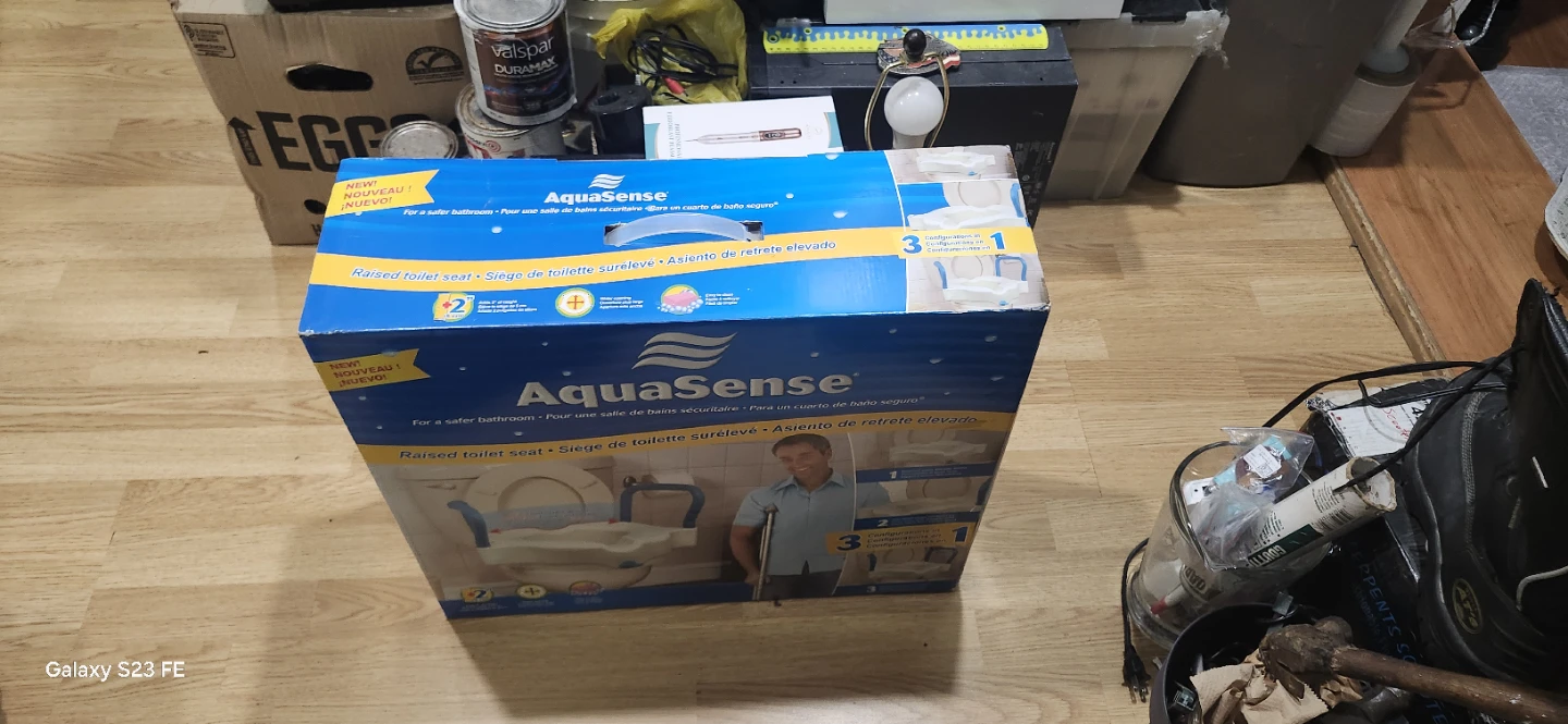 AquaSense Raised Toilet Seat - photo 4
