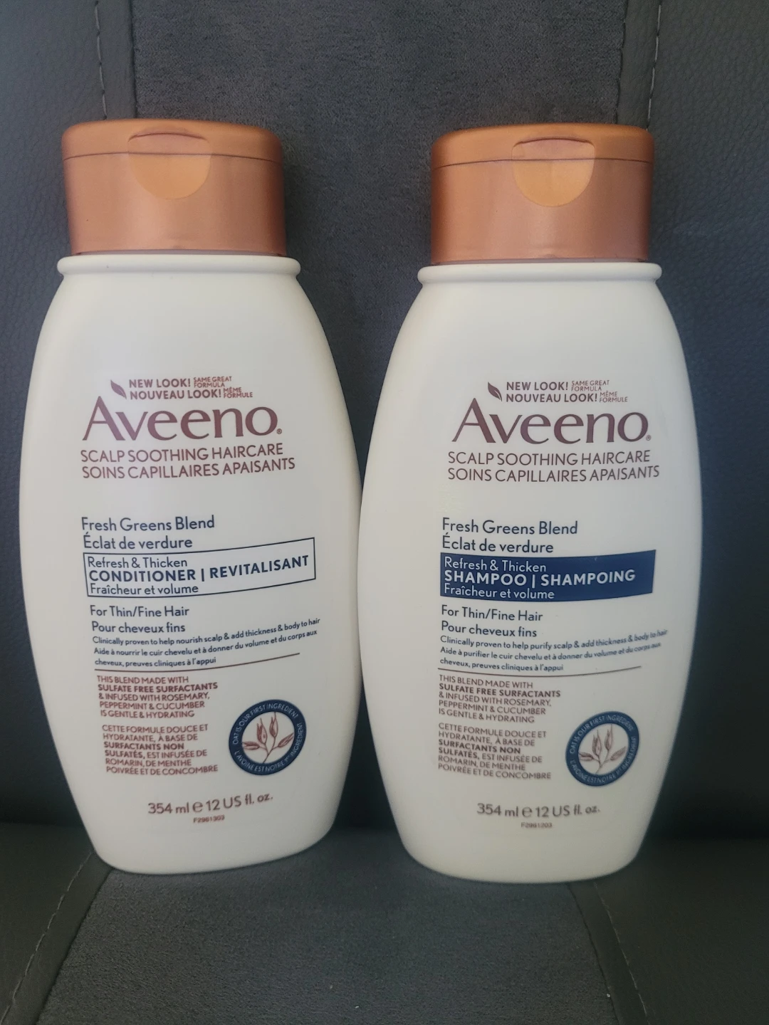 Aveeno Refresh & Thicken Shampoo & Conditioner Set