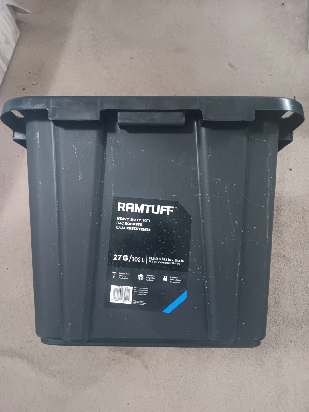 RAMTUFF Heavy Duty Tote 102 L - photo 2