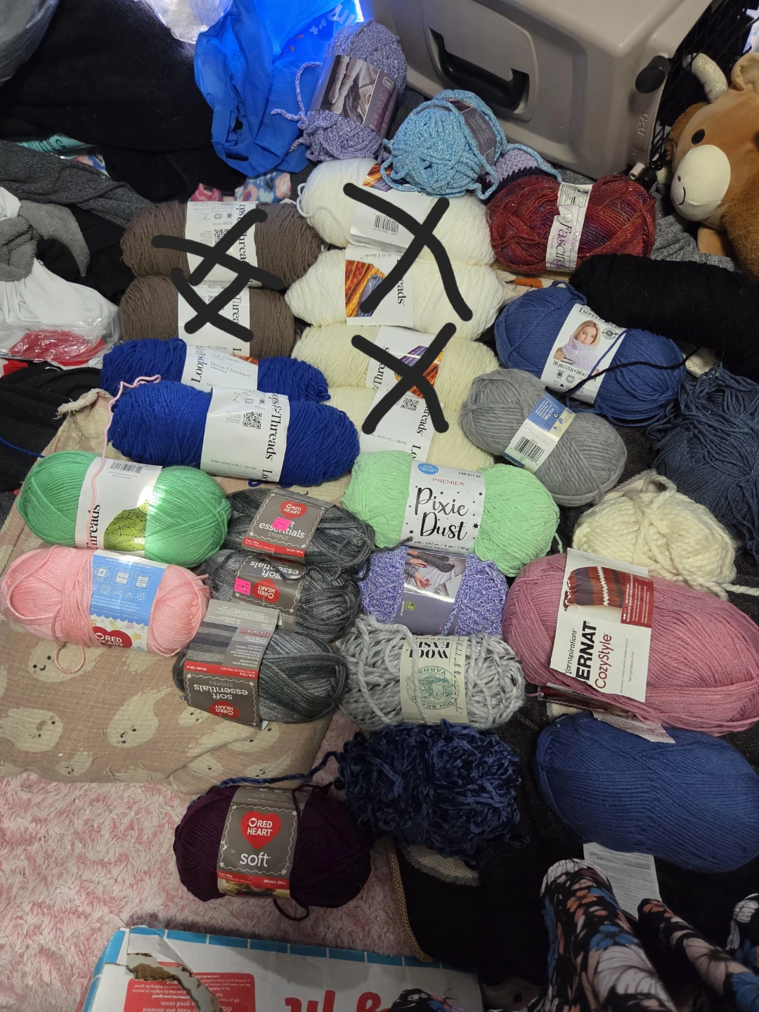 Assorted Yarn Skeins