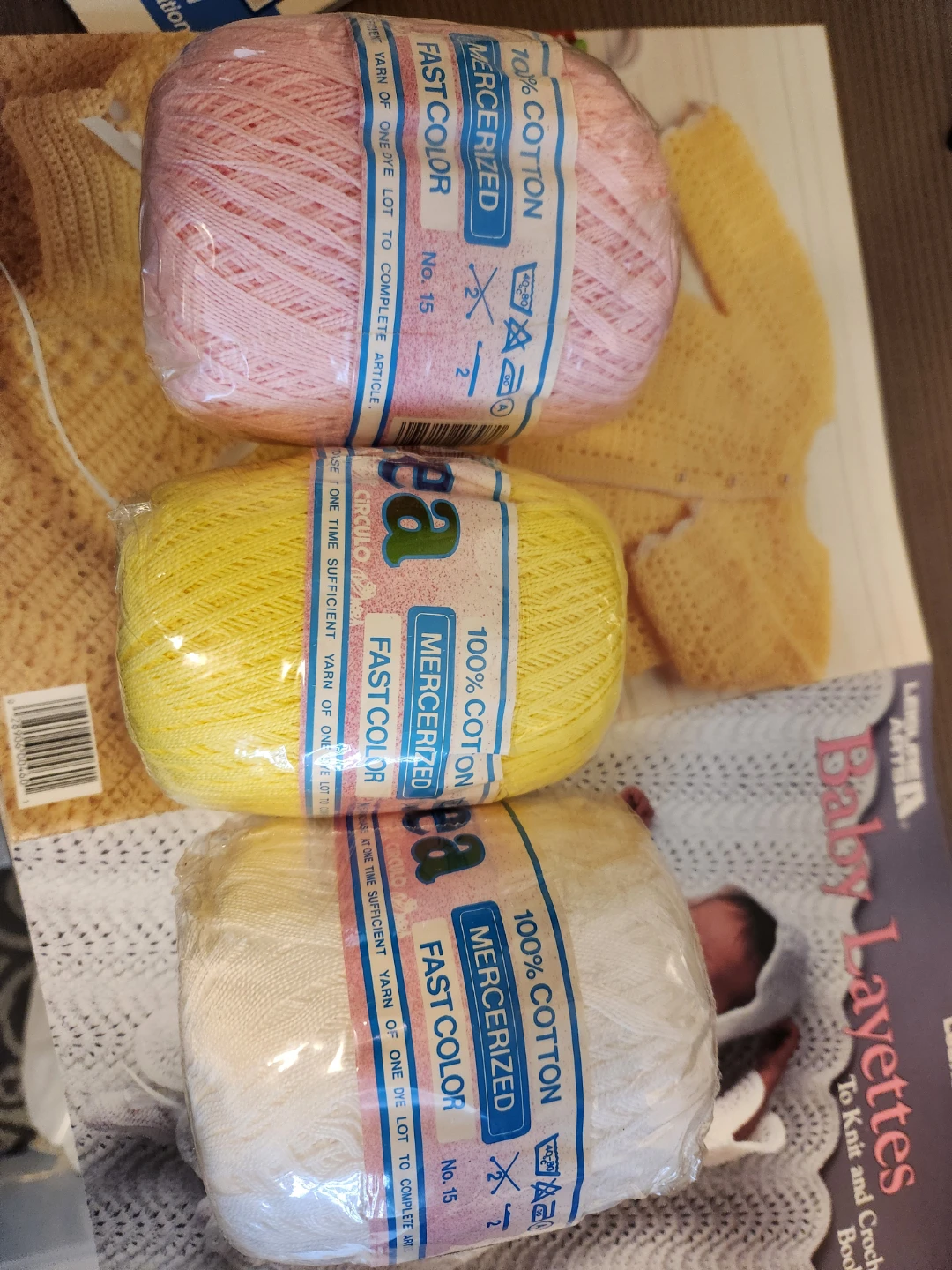 3 Skeins of 100% Cotton Mercerized Yarn - photo 5