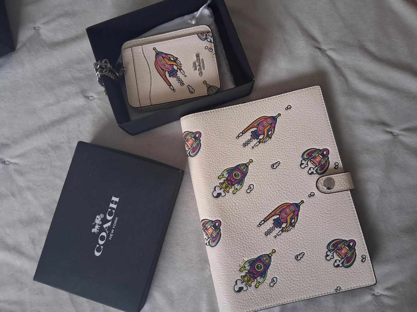Coach wallet and matching notebook