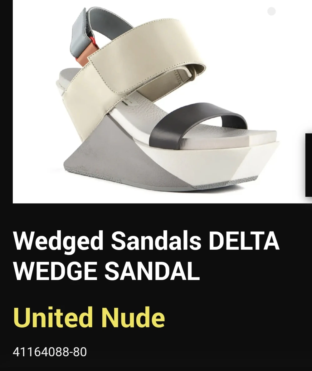 United Nude Delta Wedge Sandals 39/8US unique design