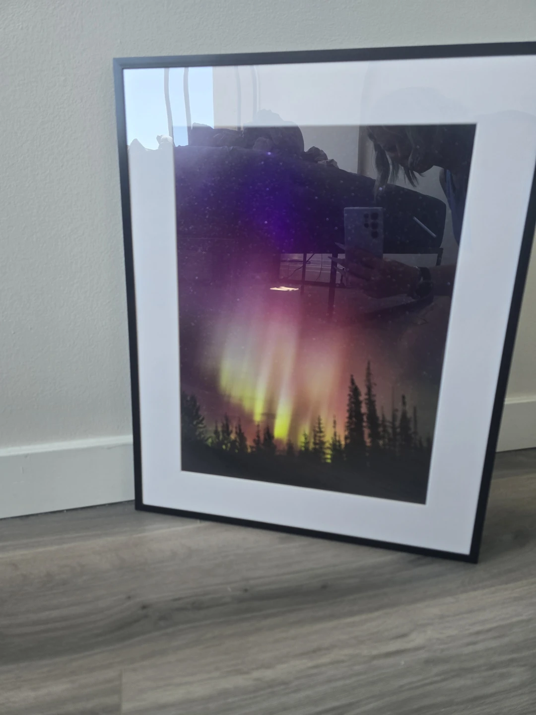 Framed Aurora Borealis Print, 16x20 frame