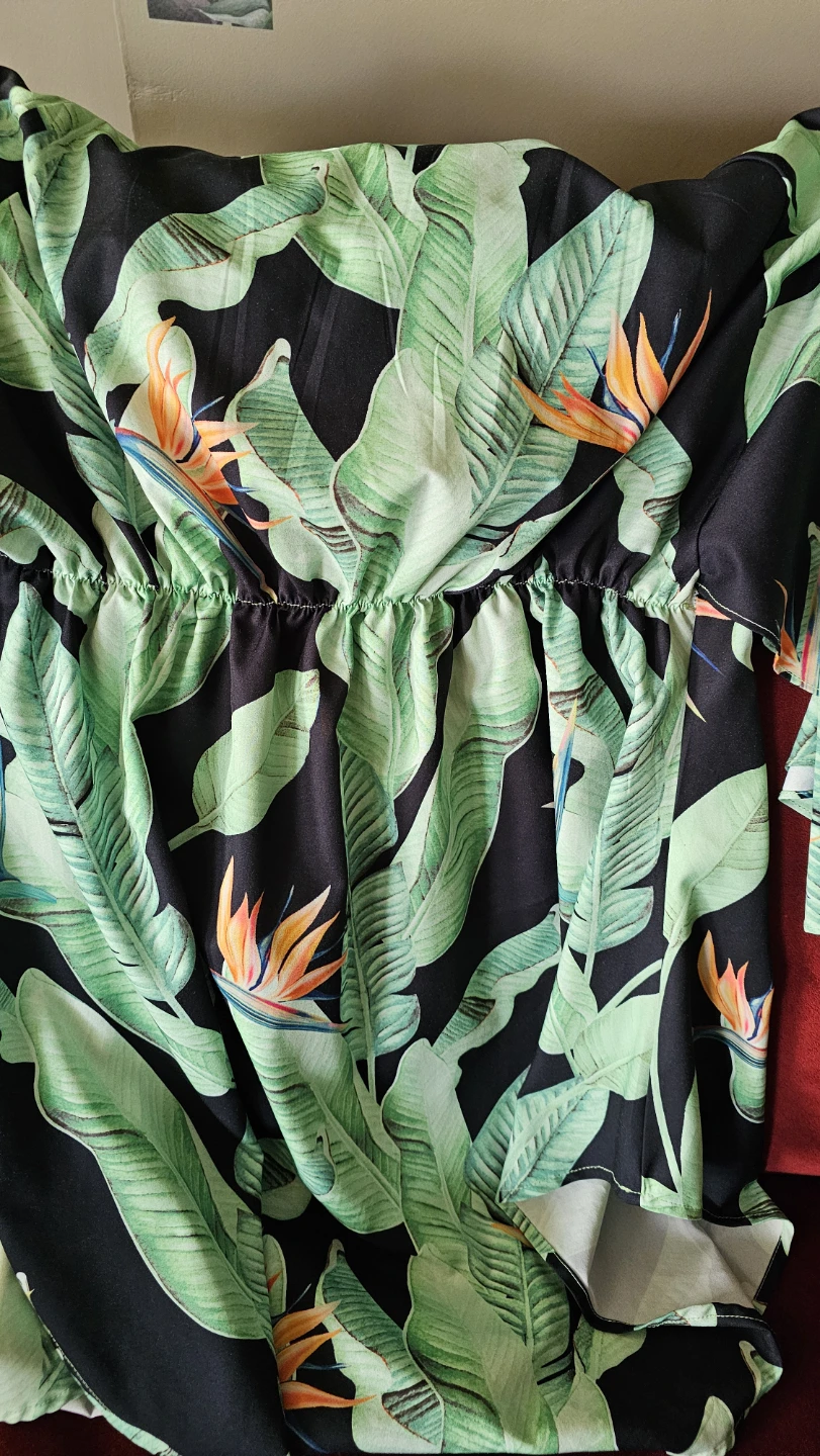 Tropical Print Shirt - Bird of Paradise Flowers - photo 2