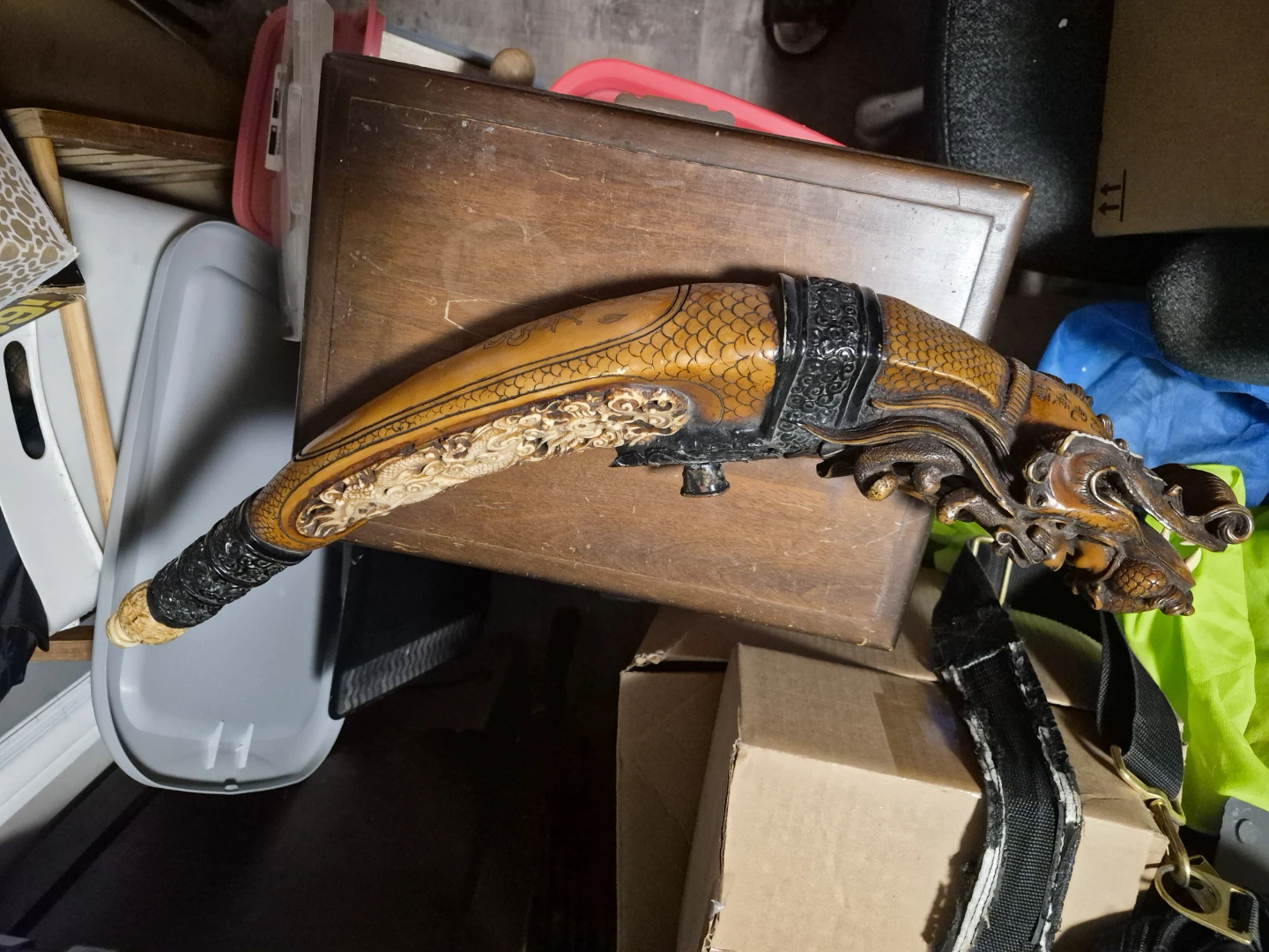 Carved Dragon Statue - photo 3