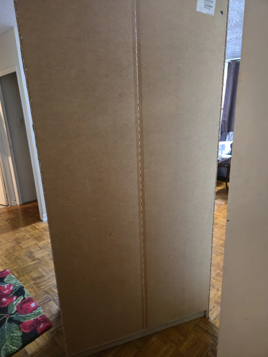 White Wardrobe/Storage Cabinet with Hanging Rod - photo 4