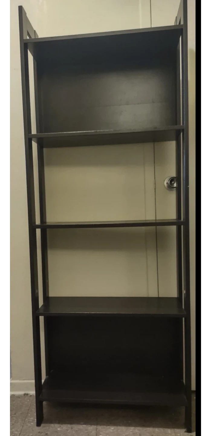 (moving)Dark Wood Ladder Shelf (books or shoes lacks)