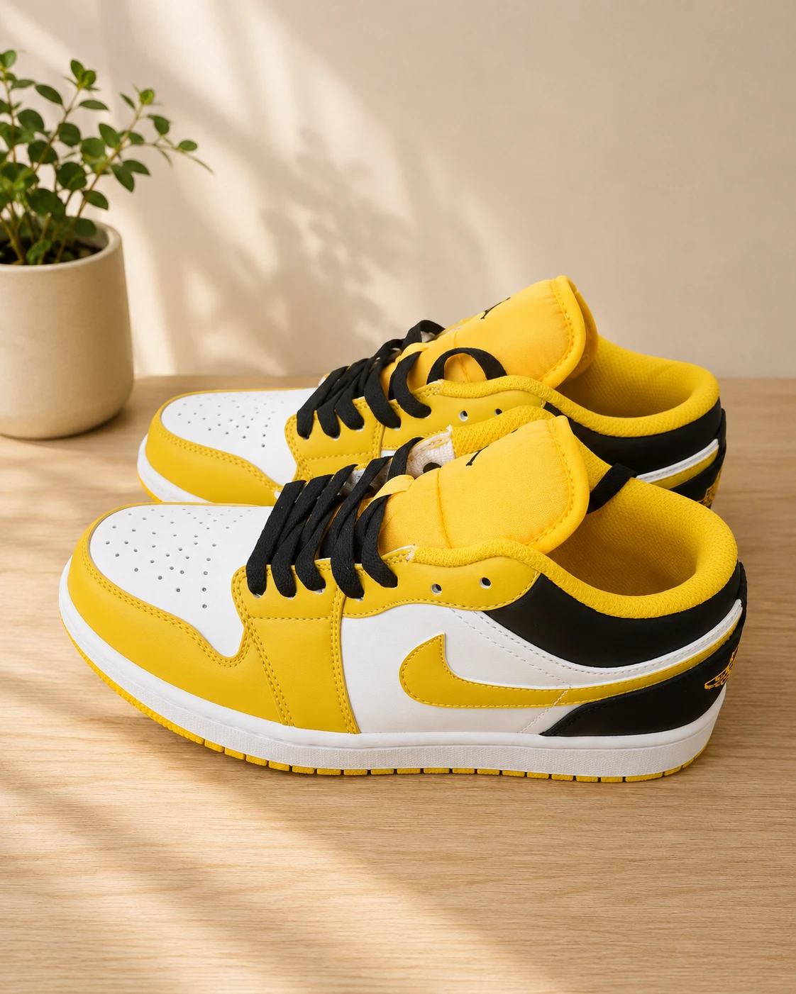 Air Jordan 1 Low Yellow Toe Sneakers - photo 2