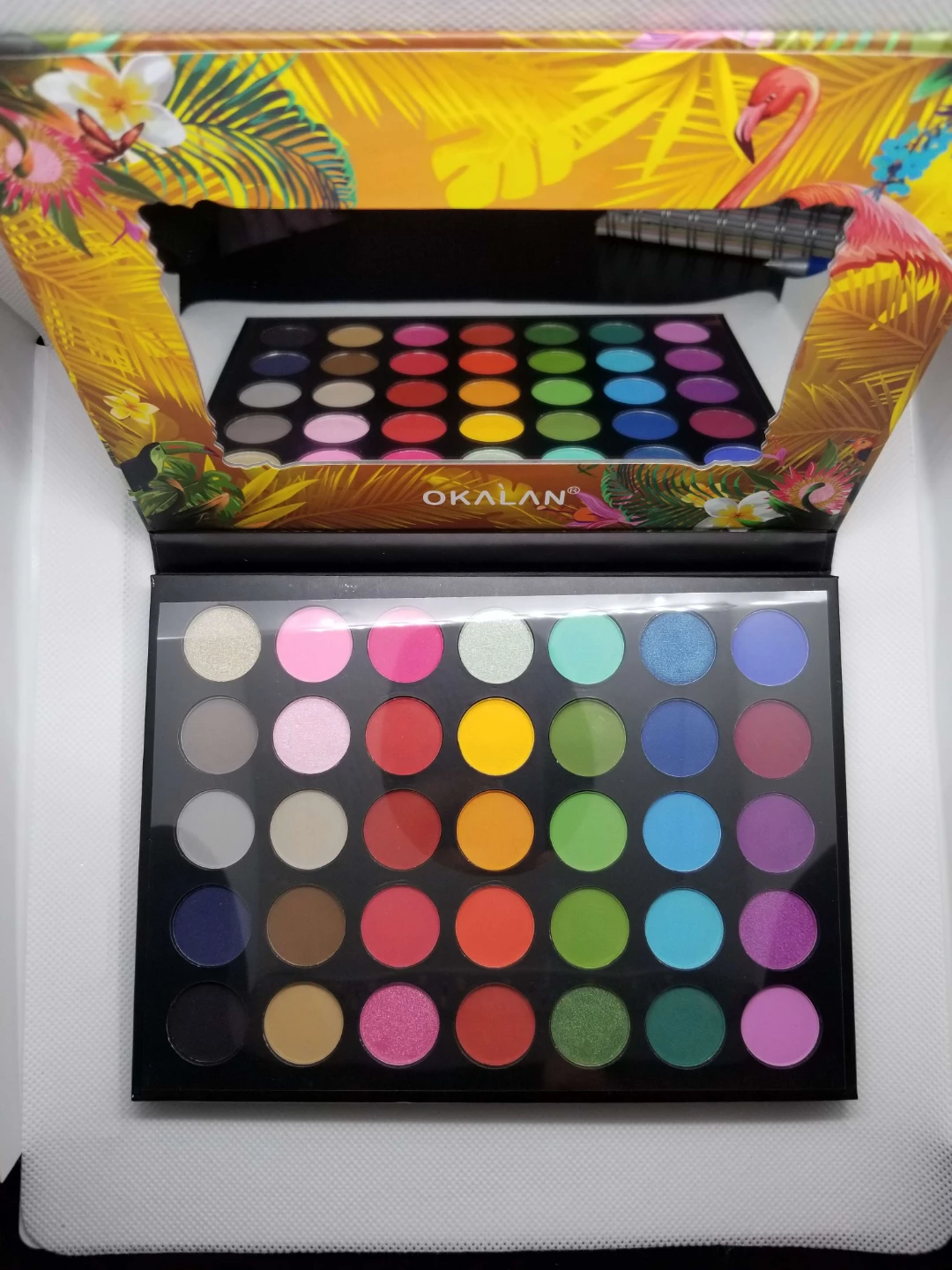 OKALAN Color Burst II 35-Color Matte + Shimmer Eyeshadow Palette - photo 2