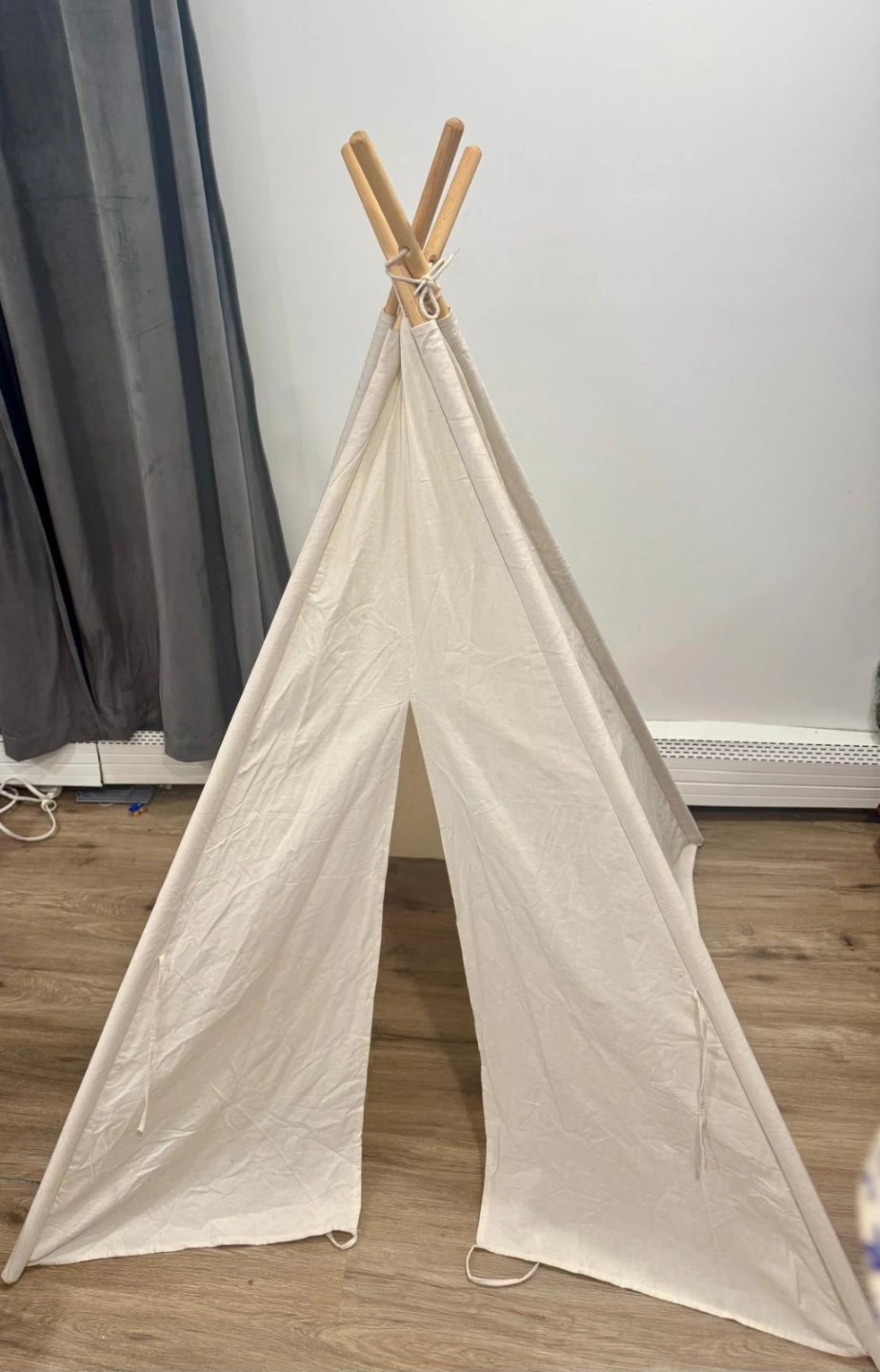 Tiny land Kids Teepee Tent - Natural Canvas