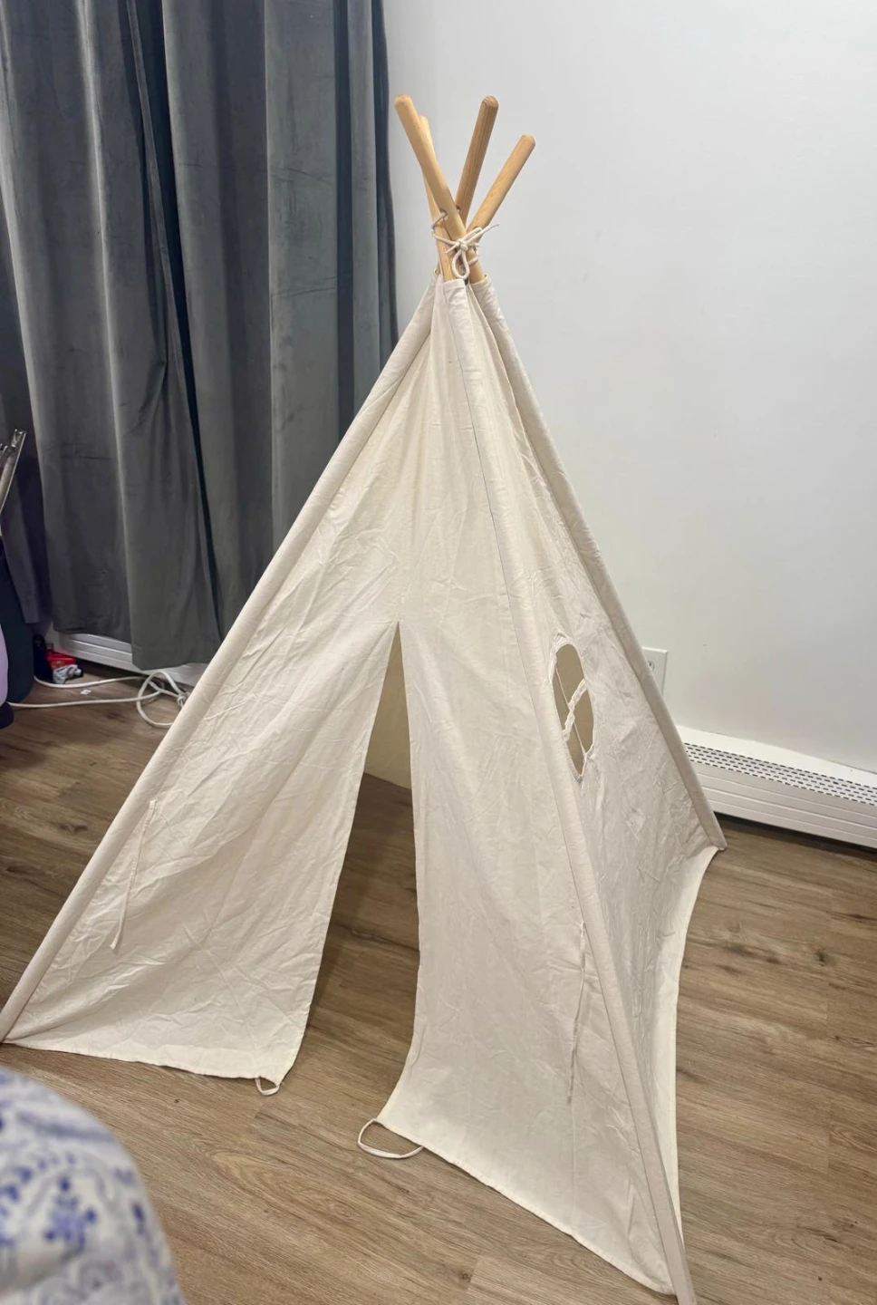 Tiny land Kids Teepee Tent - Natural Canvas - photo 2
