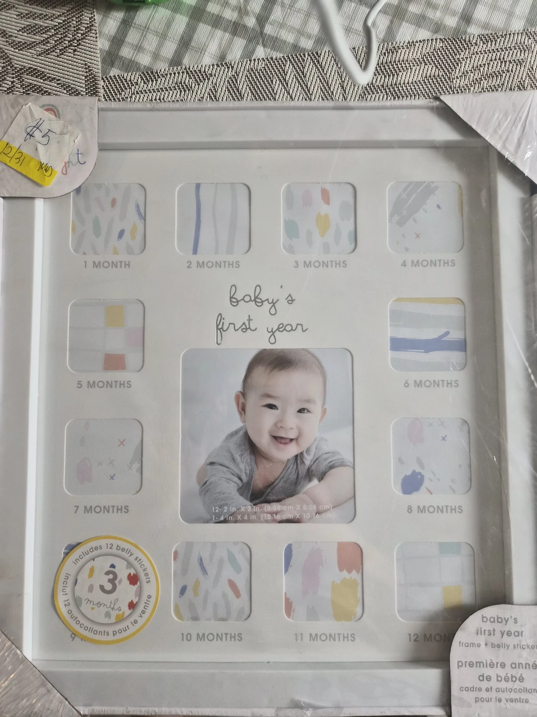 Baby's First Year Photo Frame and Belly Stickers