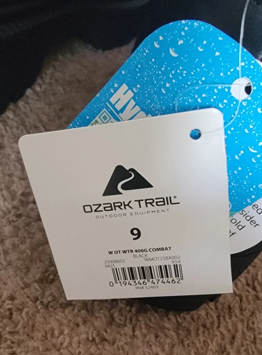 Ozark Trail Black Waterproof Insulated Combat Boots - Size 9 ,10 - photo 4