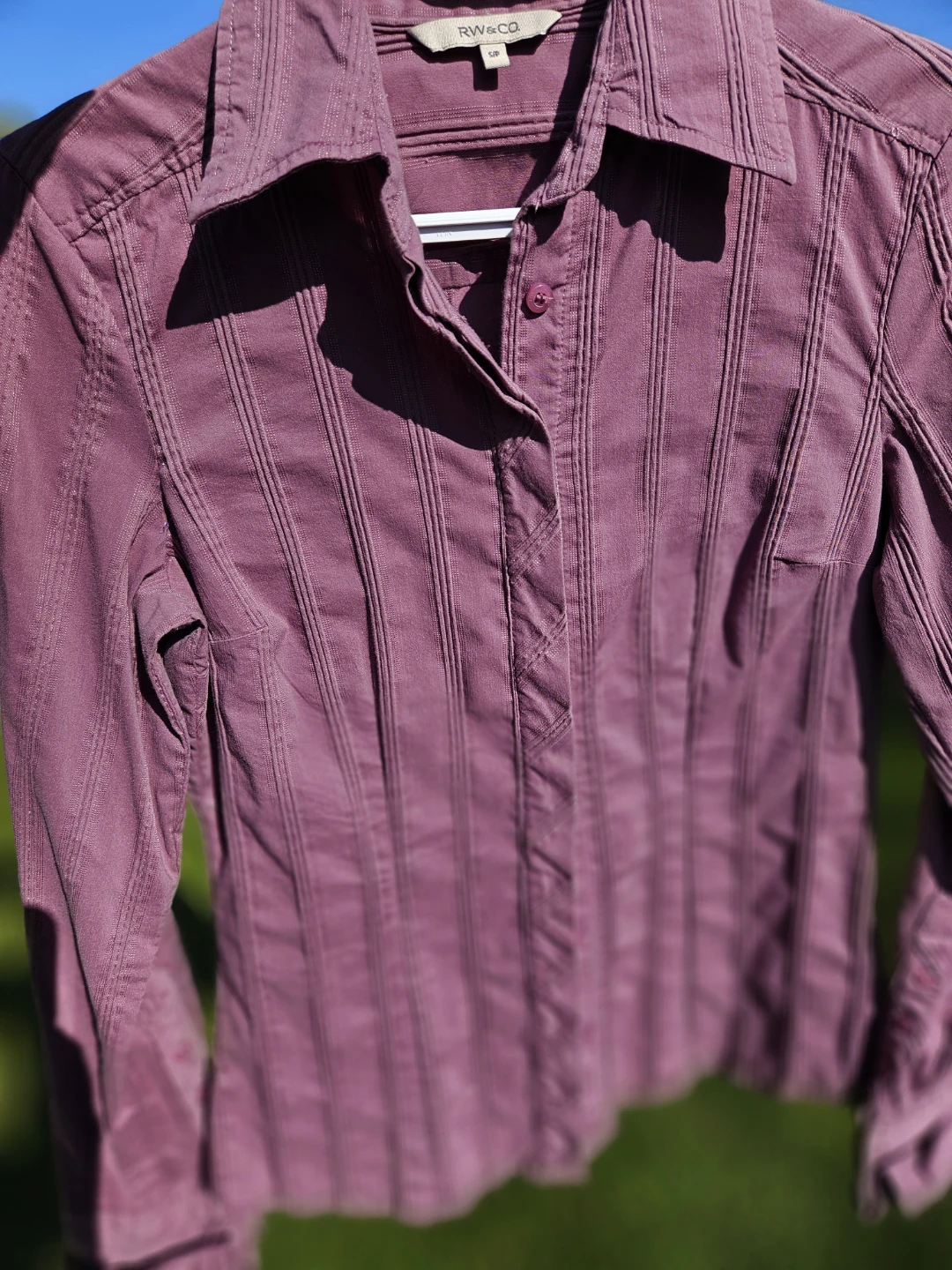 RW&CO. Women's Striped Long Sleeve  Shirt