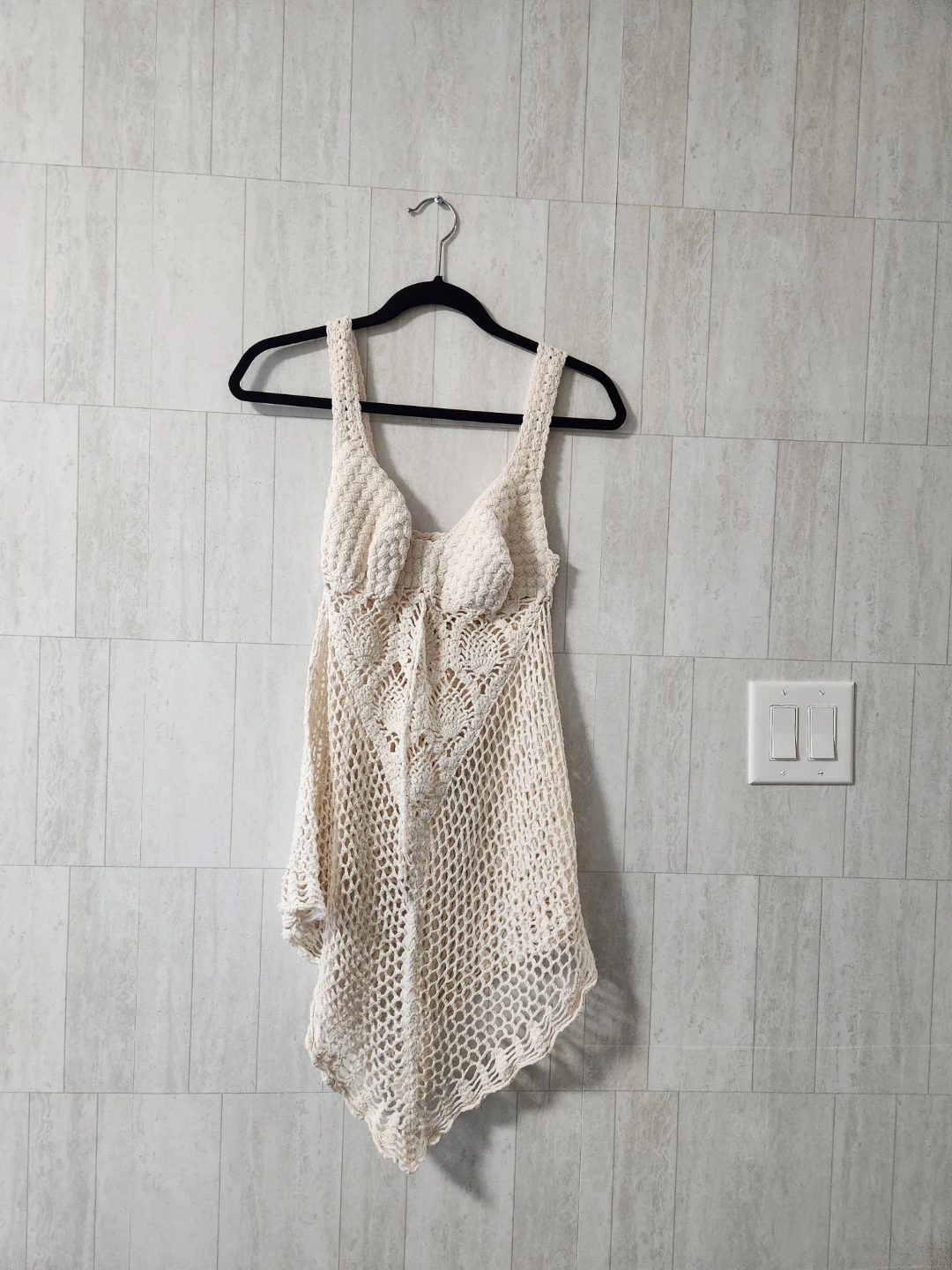 Cream handmade rash guard