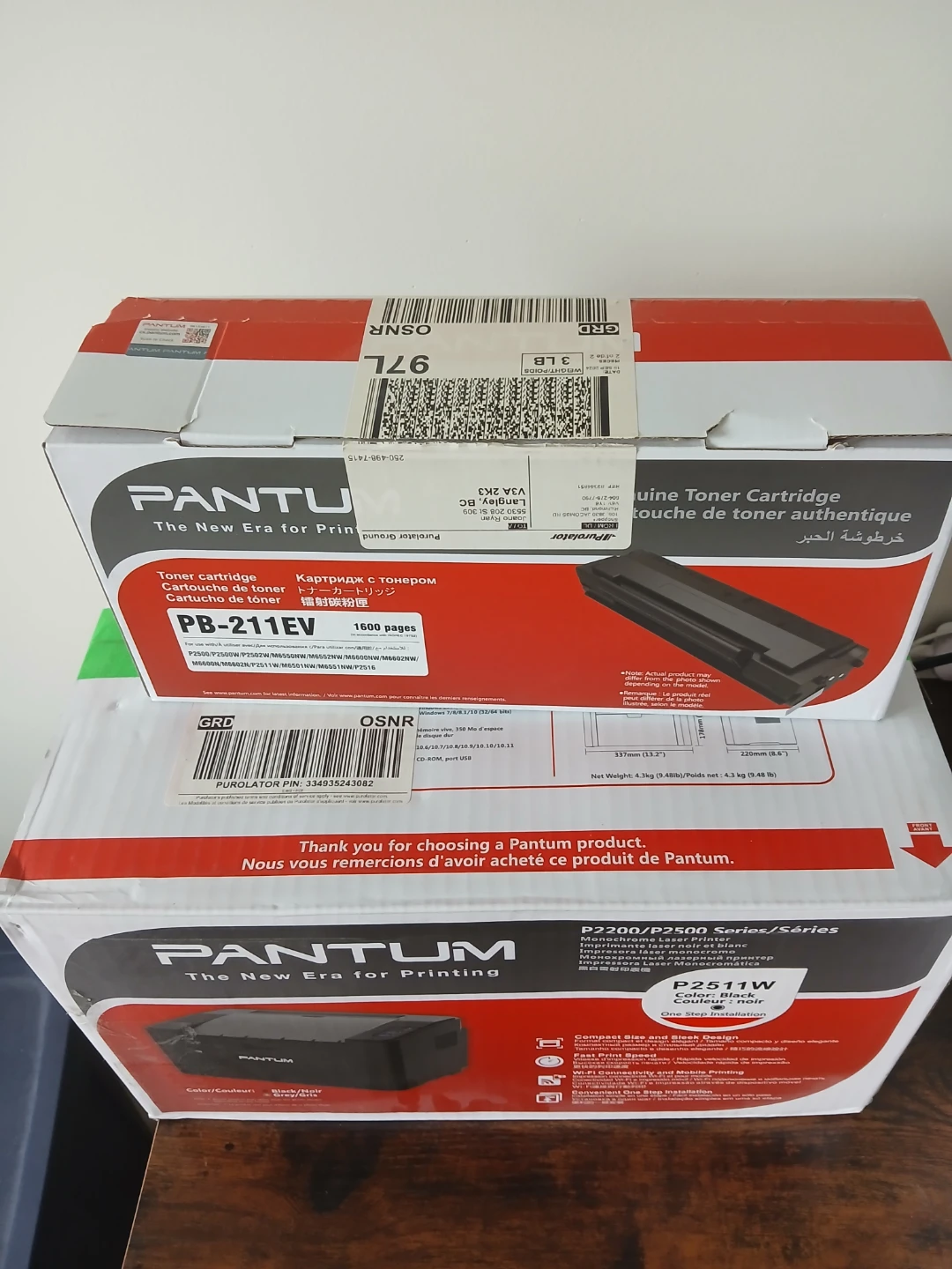 Pantum P2511W Monochrome Laser Printer - photo 2