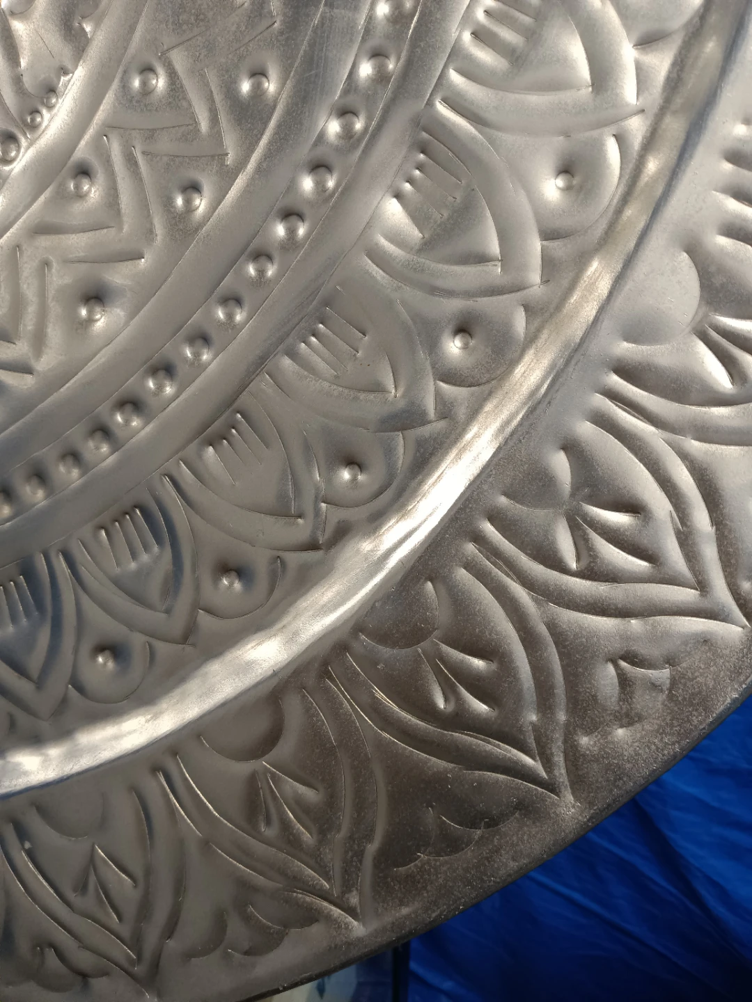 36" Large Embossed Metal Wall Plate - photo 2