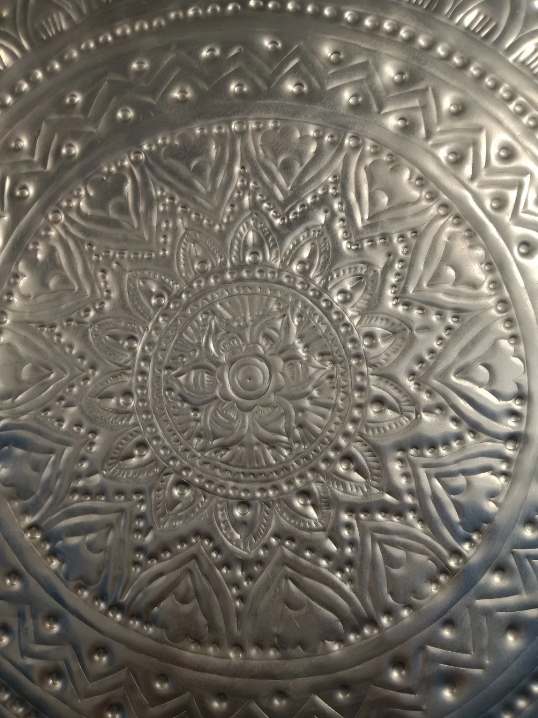 36" Large Embossed Metal Wall Plate - photo 3