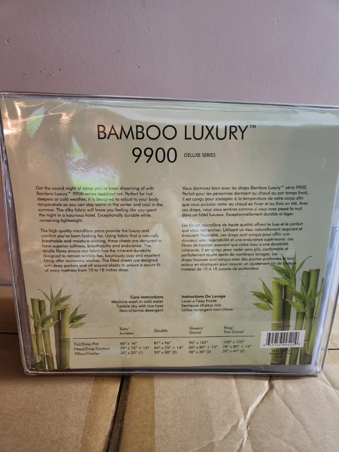 Bamboo Luxury 9900 Deluxe Series King Size 4pc Bed Sheet Set - photo 2