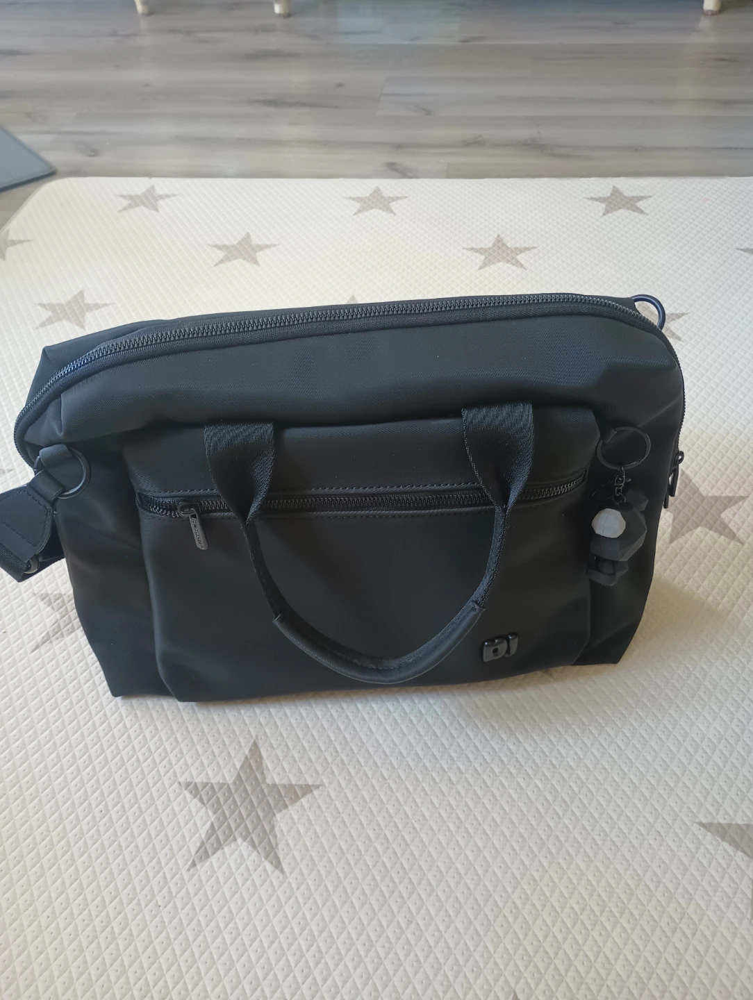 Black Duffle Bag with Shoulder Strap - photo 3