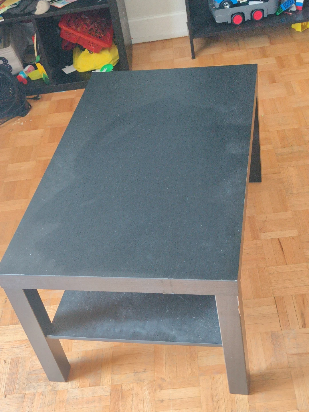 Black Coffee Table with Shelf - photo 3