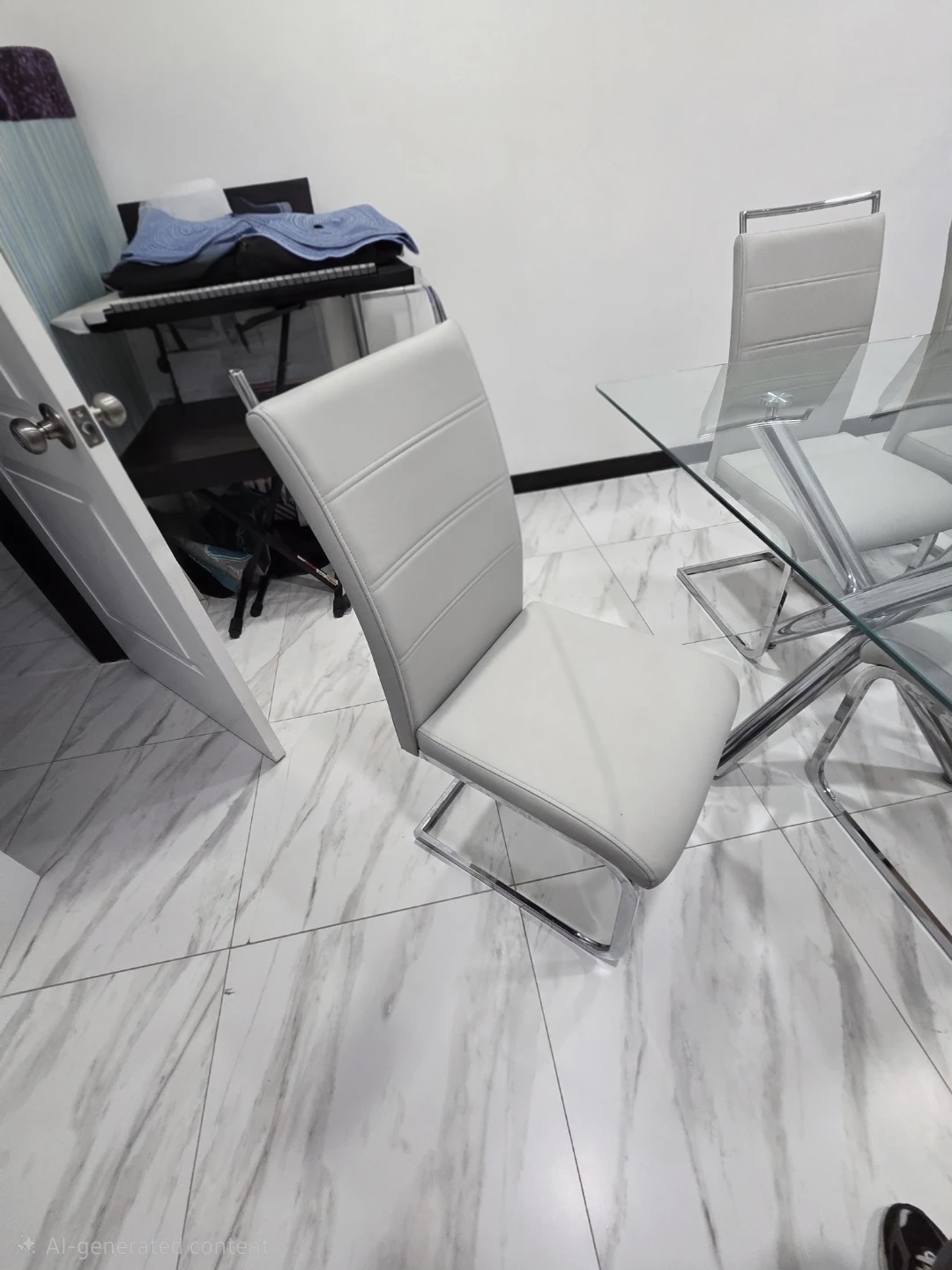 Glass Dining Table Set with 6 Chairs - photo 4
