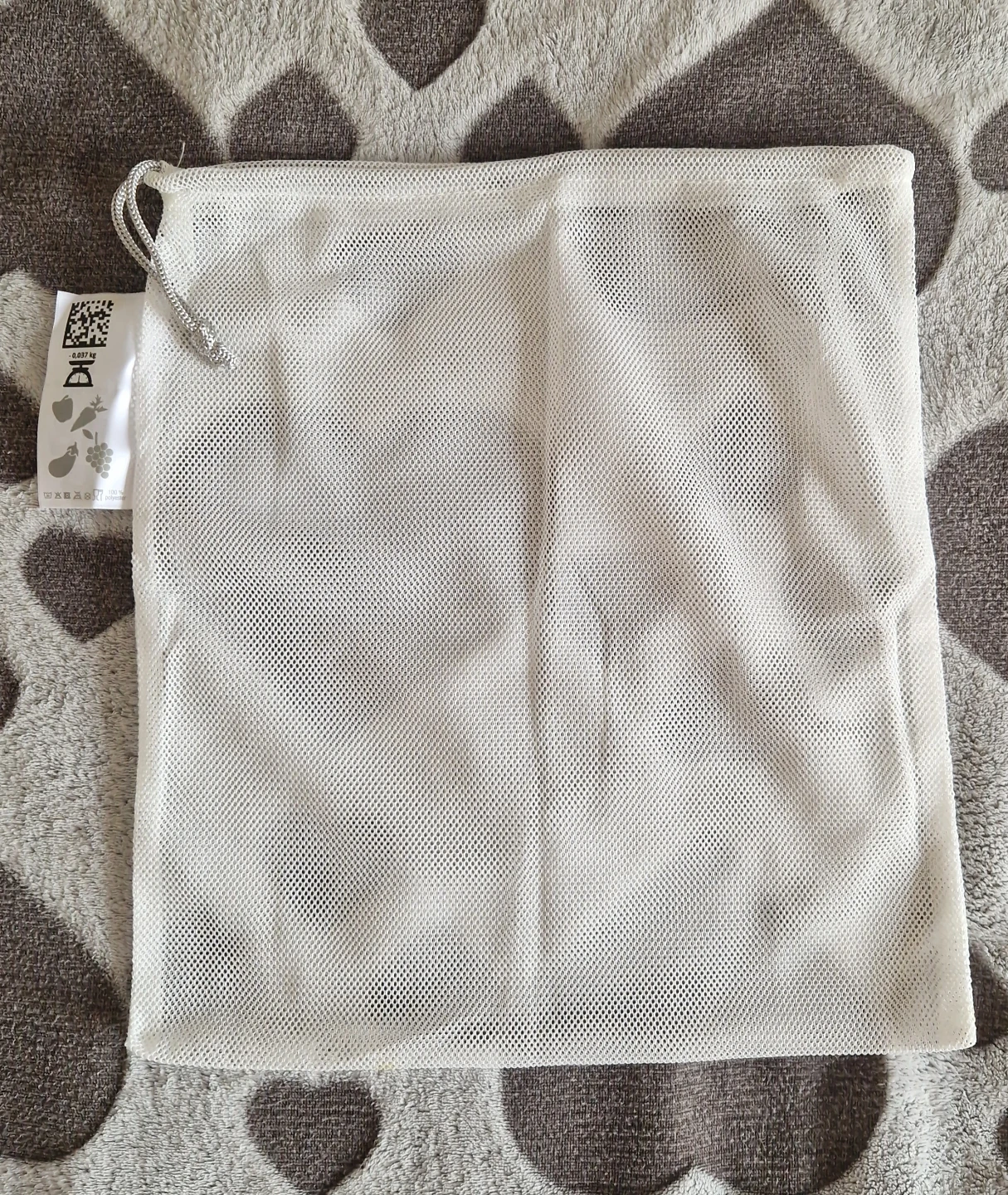 ⚽ White Mesh Produce Bag