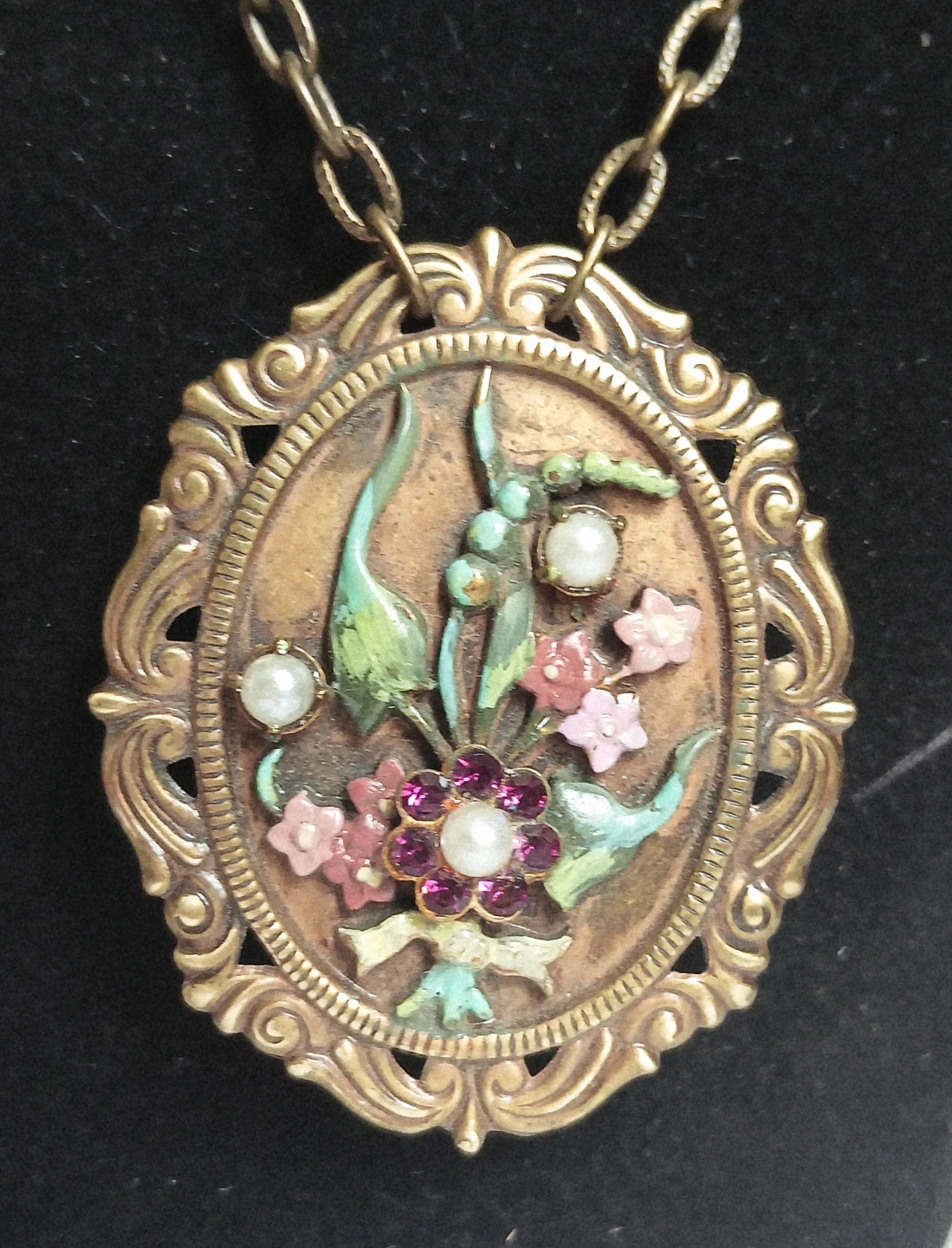 SET: stunning artisan large pendant and earrings - photo 4