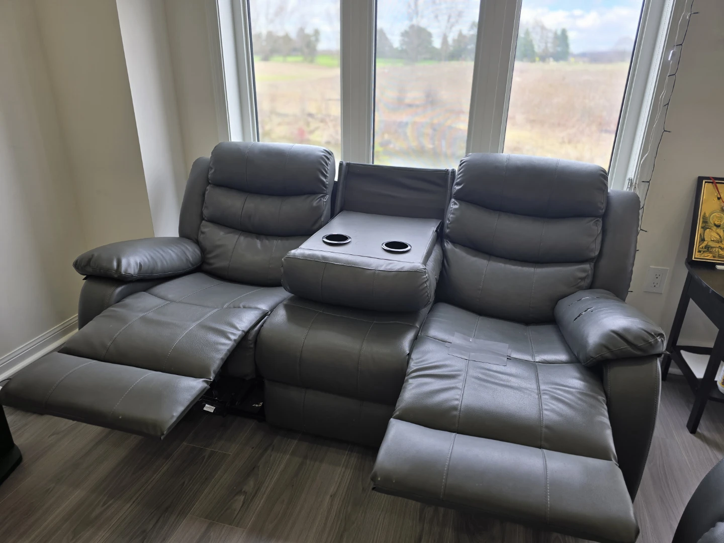 Moving out Sale $99 - 3 +2 sofa and love seat Manual recliner - photo 3