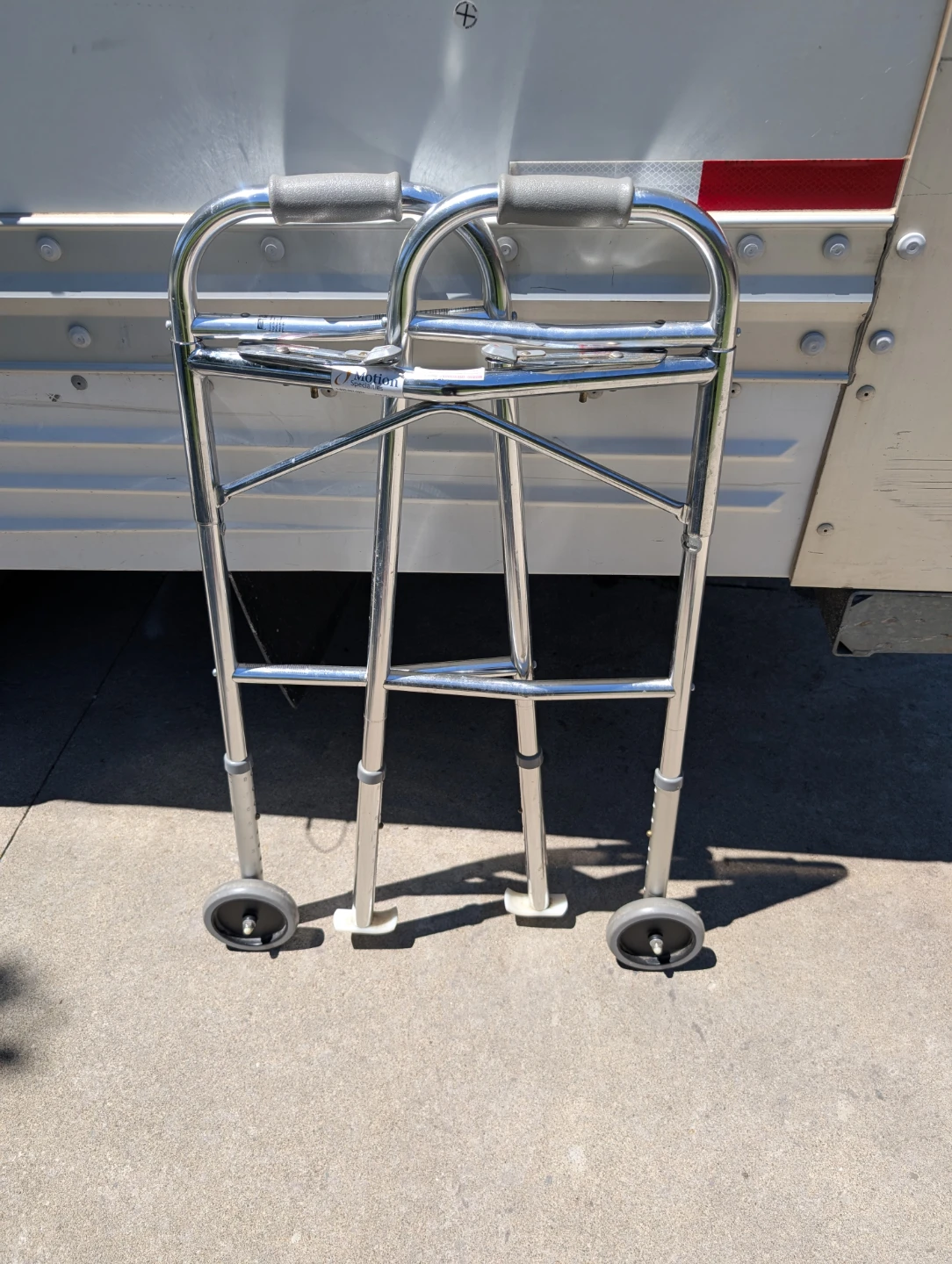 Medium Folding Walker with Wheels - photo 3