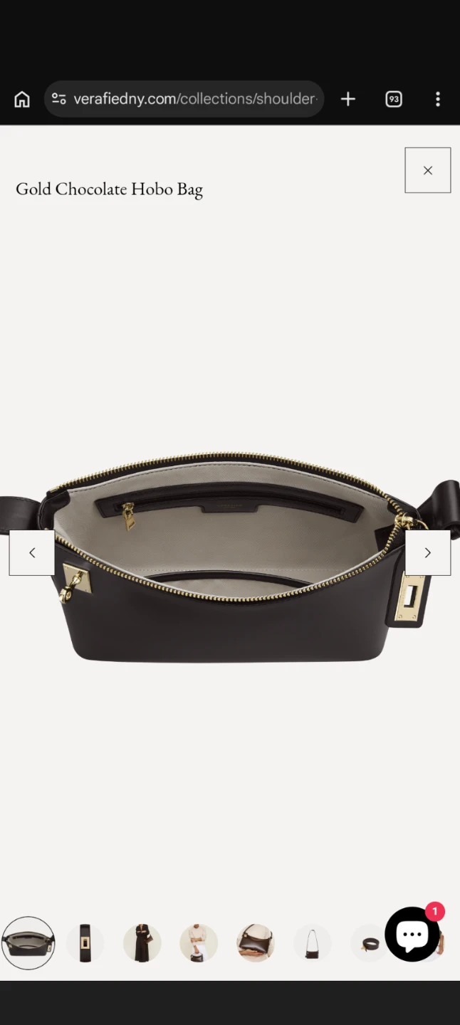 Verafied Gold Chocolate Hobo Bag - photo 2