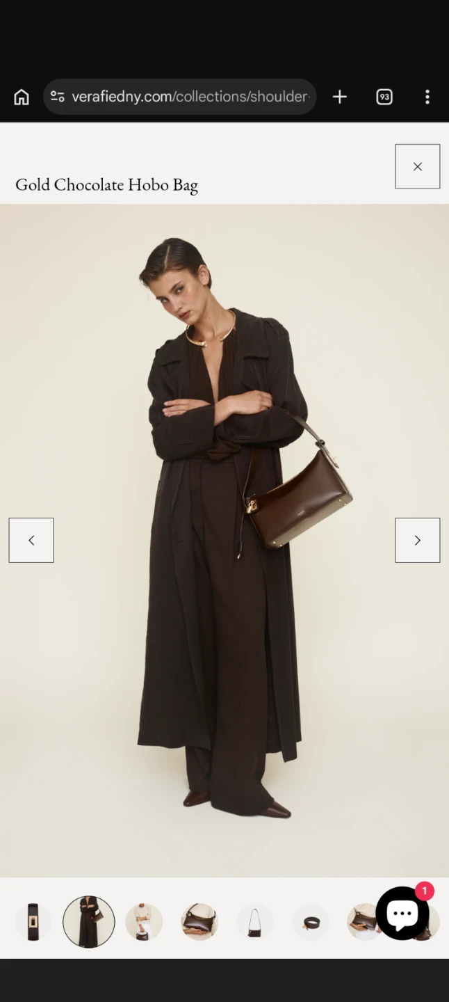 Verafied Gold Chocolate Hobo Bag - photo 3