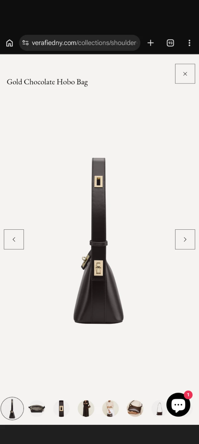 Verafied Gold Chocolate Hobo Bag - photo 4