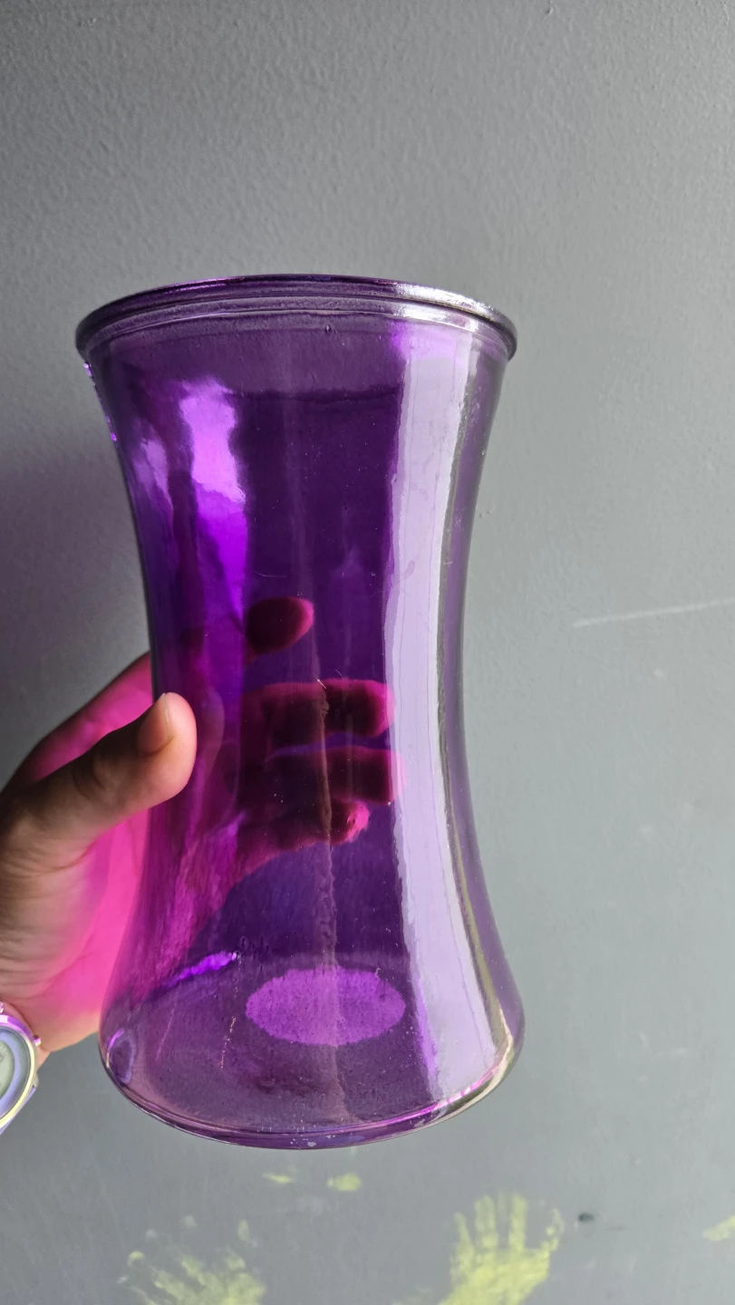 Purple Glass flower Vase