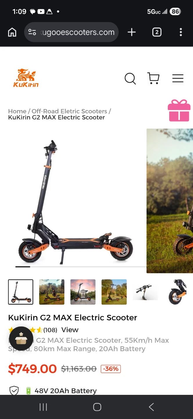 Kukirin G2 MAX Electric Scooter - photo 5
