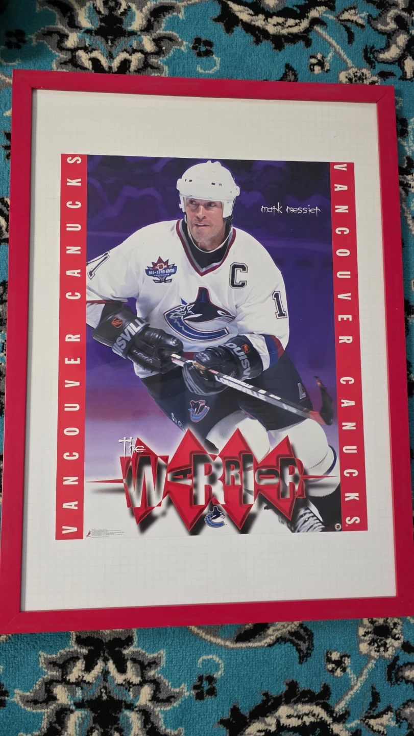 Vancouver Canucks Mark Messier "The Warrior" Framed Poster