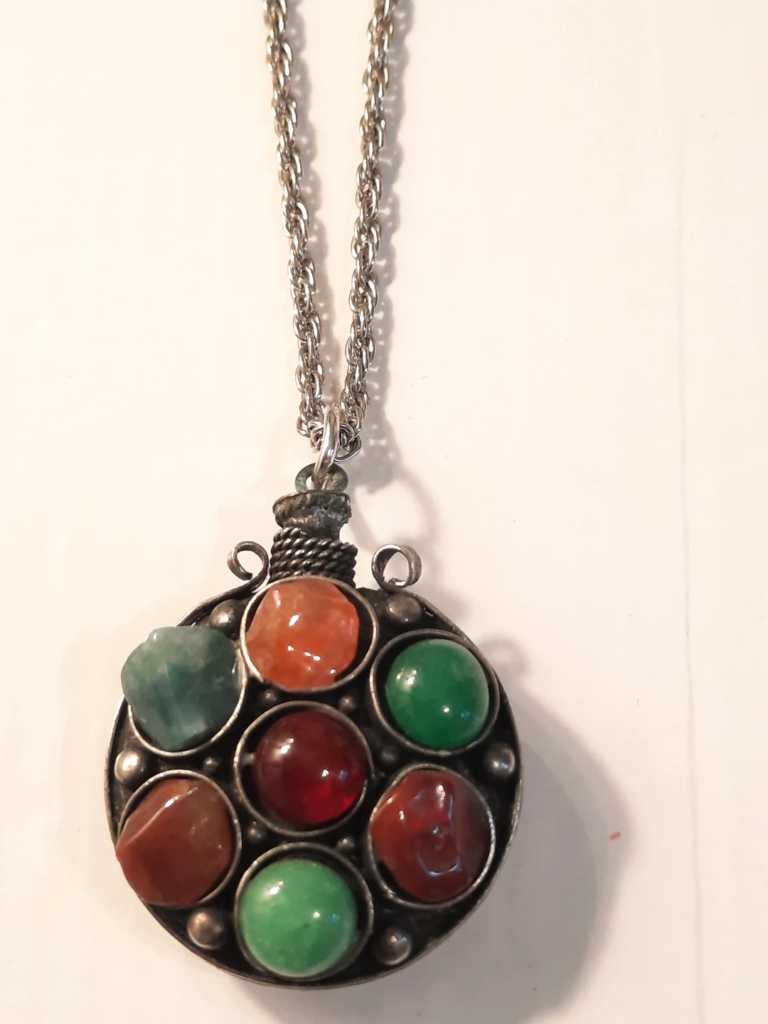 Pendant Necklace with Assorted Gemstones - photo 2