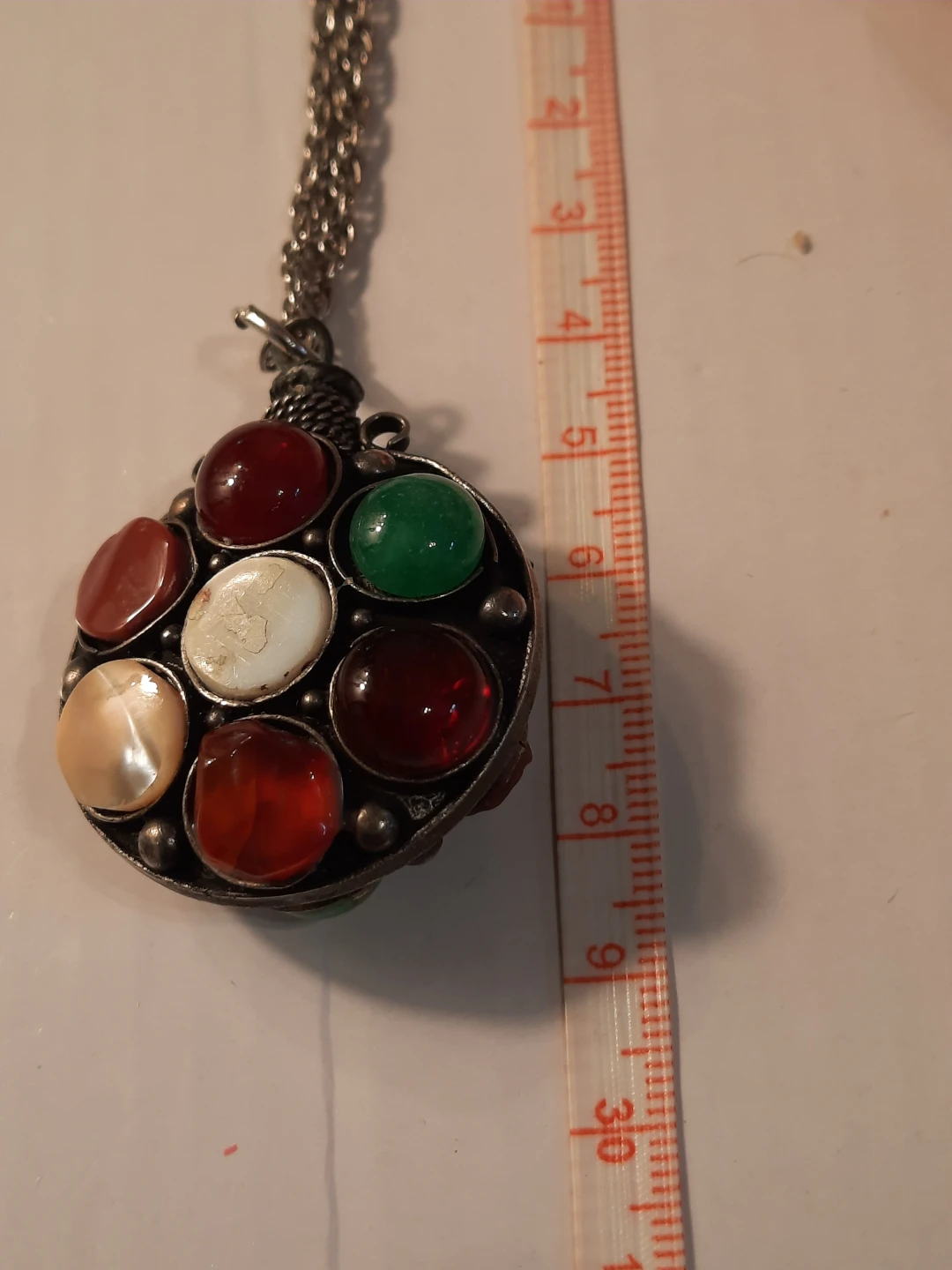 Pendant Necklace with Assorted Gemstones - photo 4