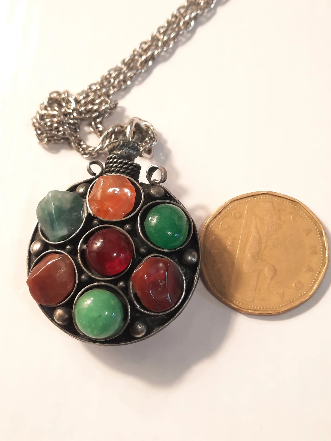Pendant Necklace with Assorted Gemstones - photo 5