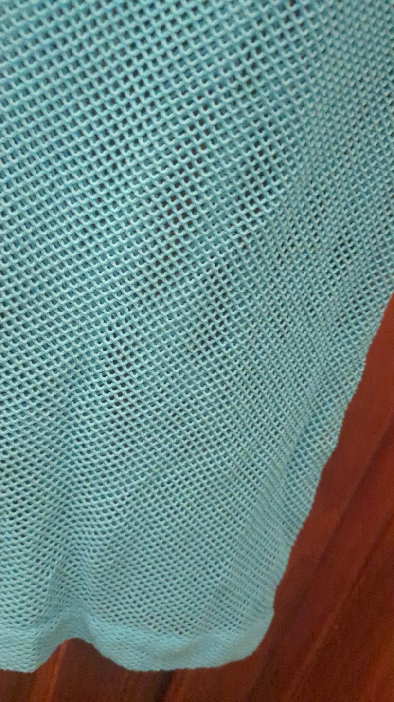 Turquoise Mesh Tank Top - photo 4