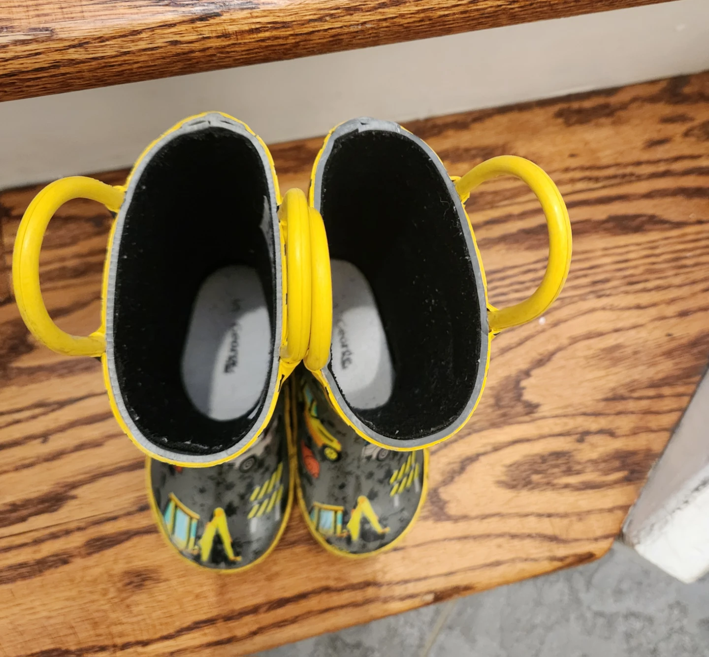 Kids Construction Print Rain Boots size 5 - photo 2