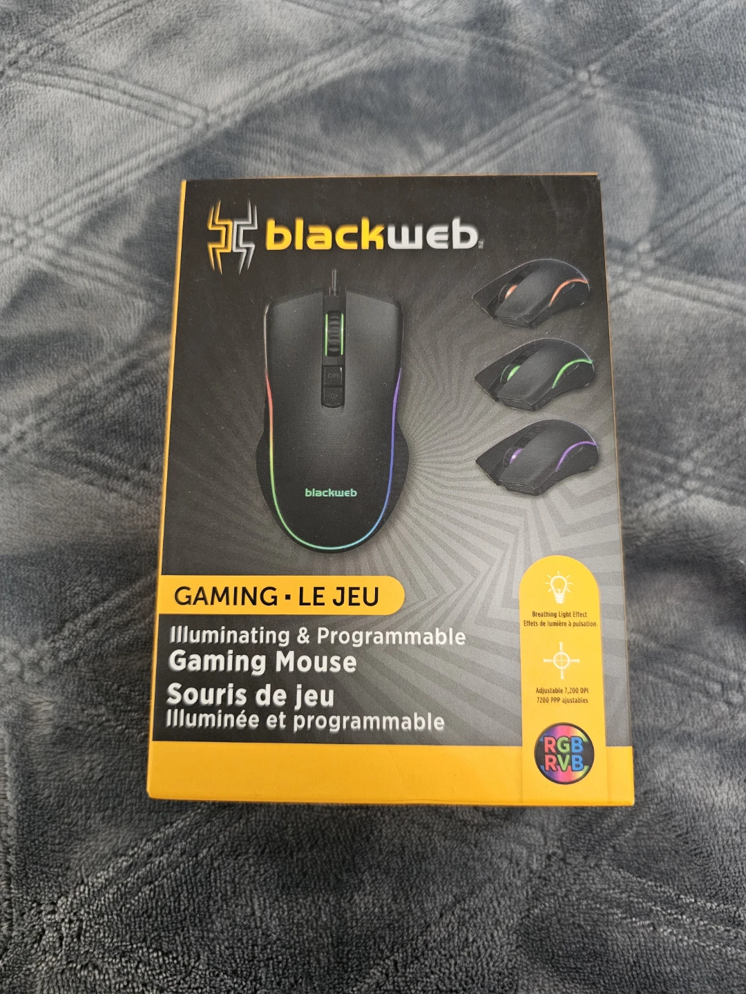 blackweb Wired RGB Illuminating and Programmable Gaming Mouse🖱⚽️